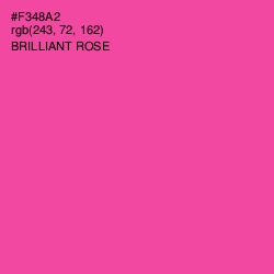 #F348A2 - Brilliant Rose Color Image